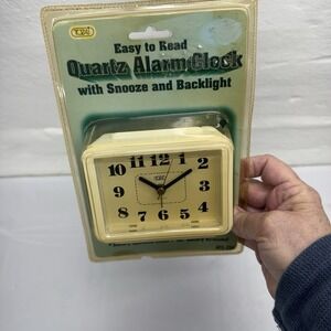 Vintage Retro, Quartz Alarm Clock Futuristic Looking New In Package ATC – 234